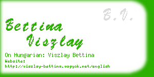 bettina viszlay business card
